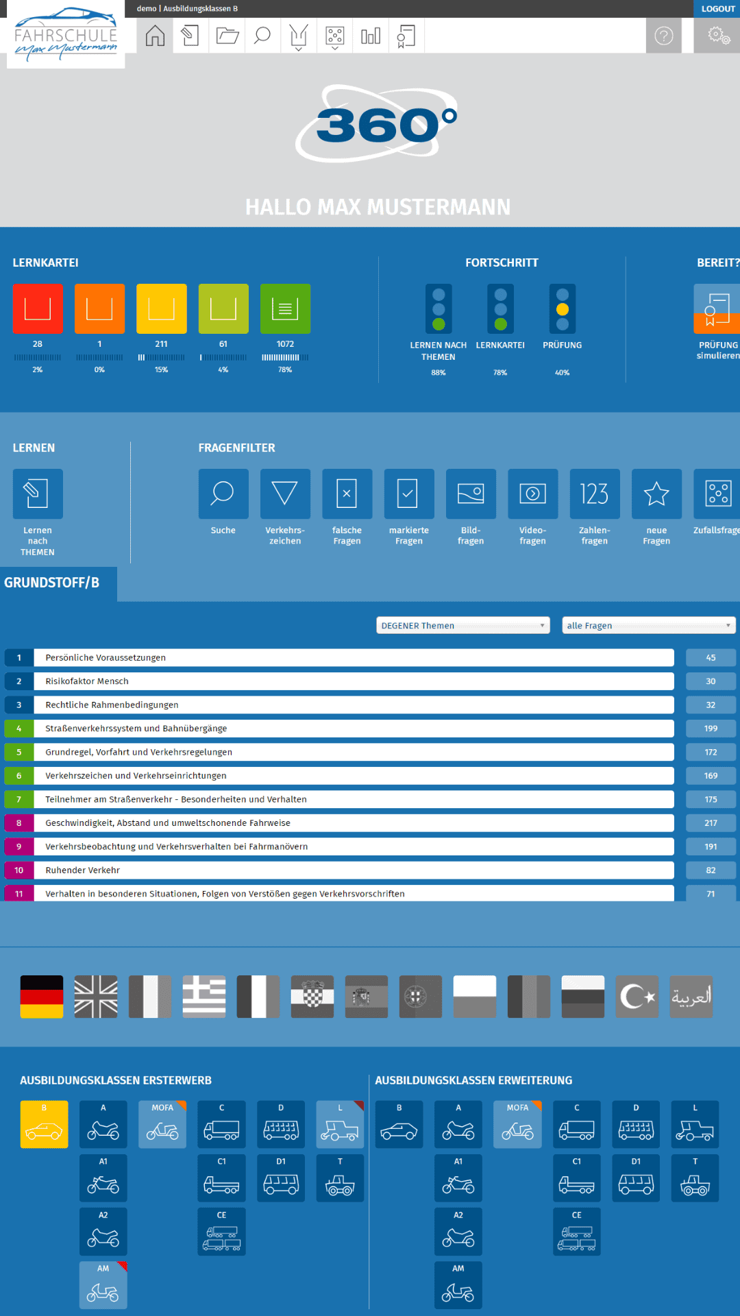 Lern-App Vorschau 2