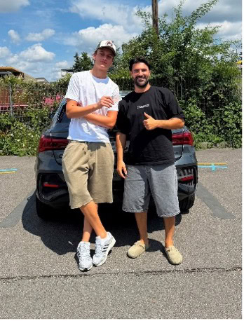 Bestandene Prüfung mit Fahrlehrer Lukas
